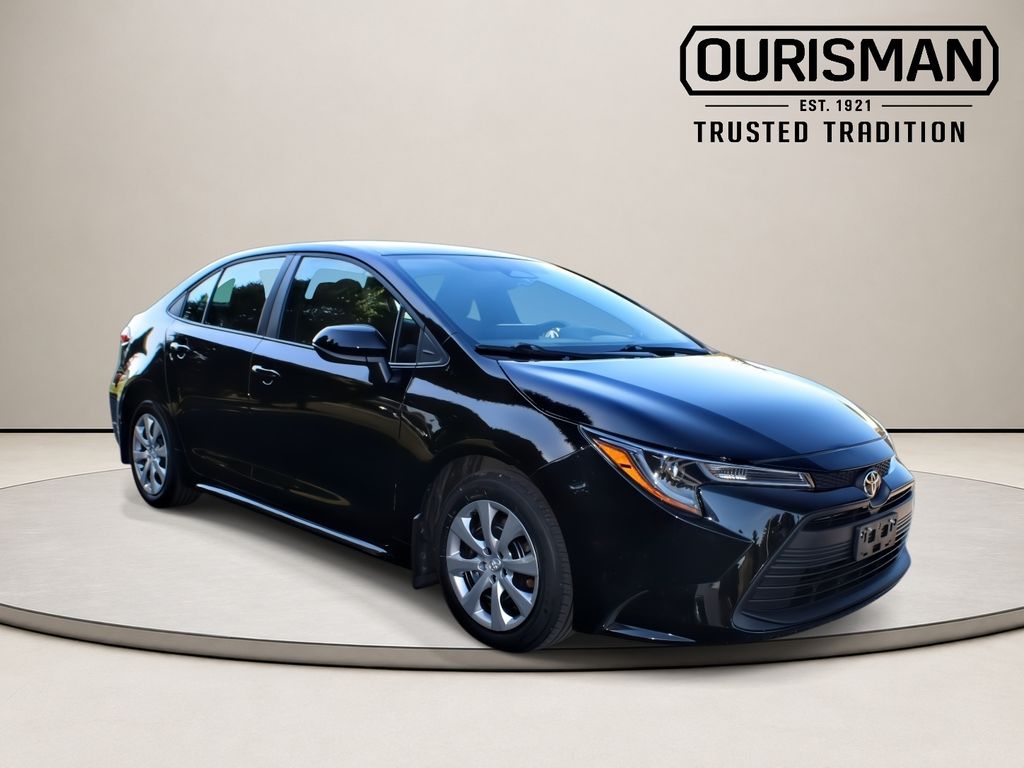 Midnight Black Metallic 2025 Toyota Corolla Sedan Front-Wheel Drive Continuously Variable Transmission