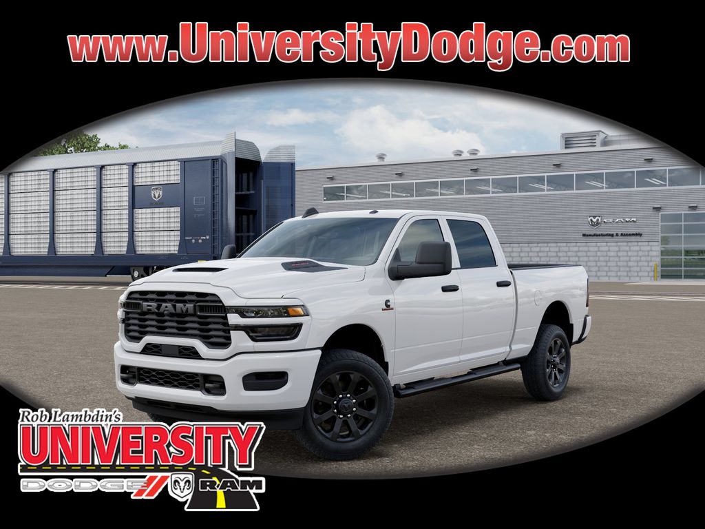 Bright White Clearcoat 2026 RAM 2500 Tradesman Crew Cab 4WD Pickup Truck Four-Wheel Drive 8-Speed Automatic