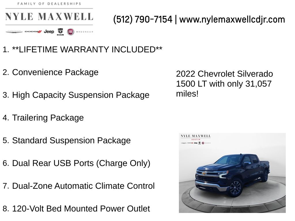 Used Car 2022 Chevrolet Silverado 1500  Lt For Sale In Austin, Texas