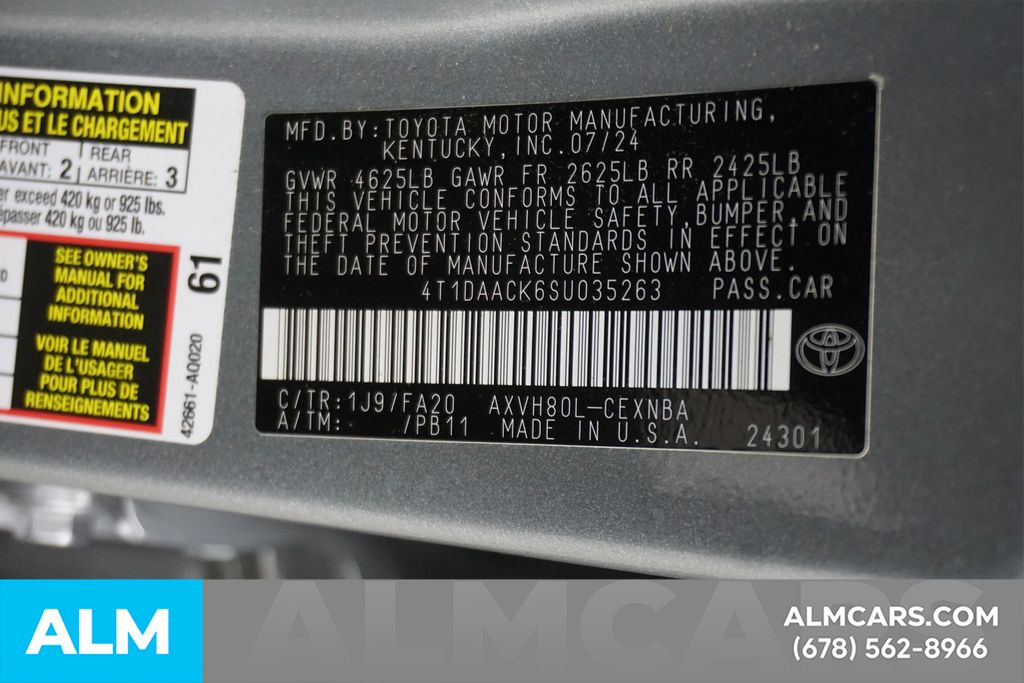 Used 2025 Silver Toyota LE image 57