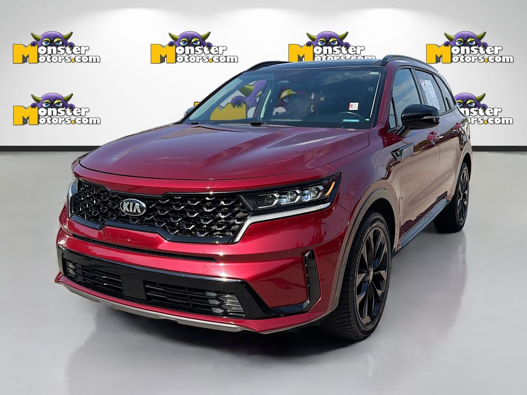 Passion Red Tintcoat 2021 Kia Sorento SUV / Crossover Front-Wheel Drive 8-Speed Dual Clutch