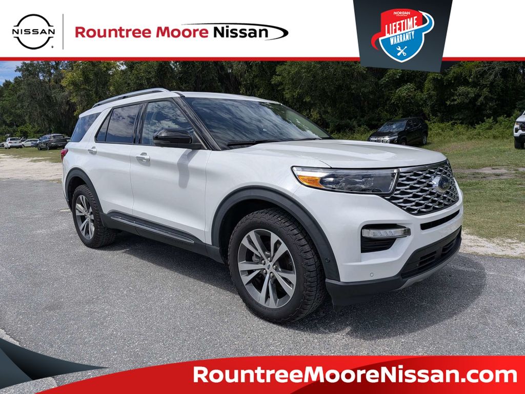 White Metallic 2020 Ford Explorer SUV / Crossover All-Wheel Drive Automatic