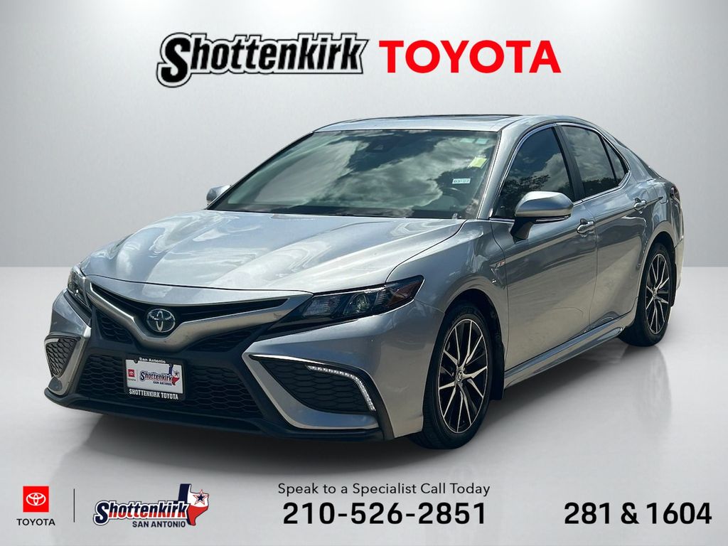 Celestial Silver 2023 Toyota Camry Hybrid Sedan Front-Wheel Drive Continuously Variable Transmission
