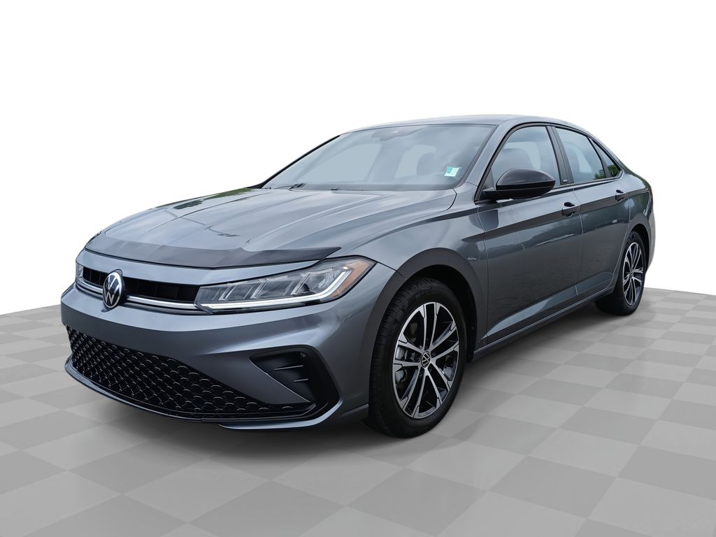 Platinum Gray Metallic 2025 Volkswagen Jetta Sport FWD Sedan Front-Wheel Drive 8-Speed Automatic