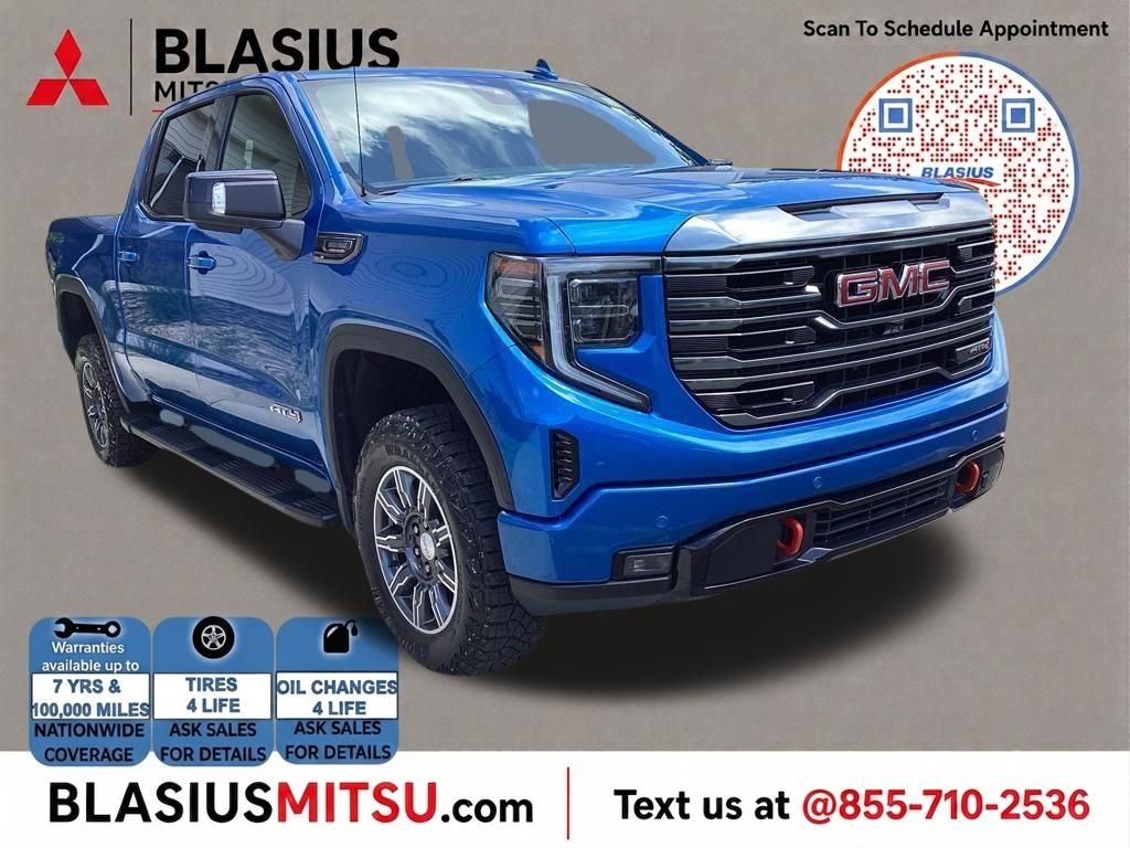 Blue Metallic 2024 GMC Sierra 1500 Pickup Truck Four-Wheel Drive Automatic