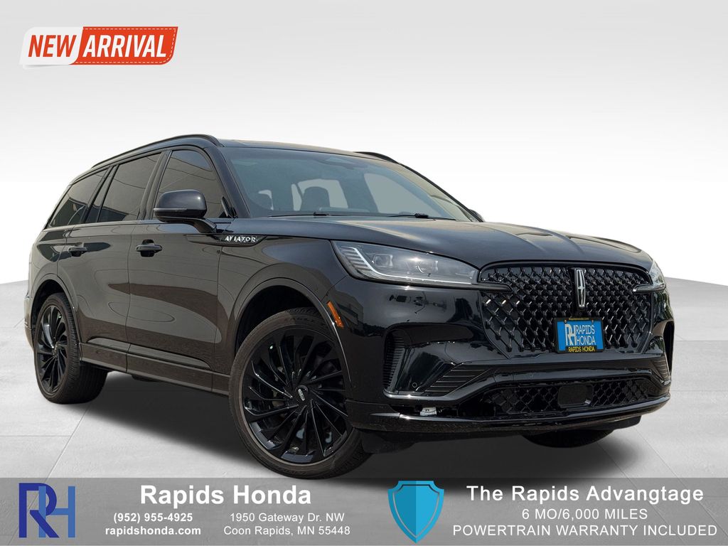 Infinite Black Metallic Clearcoat 2025 Lincoln Aviator SUV / Crossover All-Wheel Drive Automatic