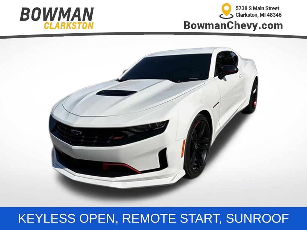 Summit White 2023 Chevrolet Camaro Coupe Rear-Wheel Drive Automatic