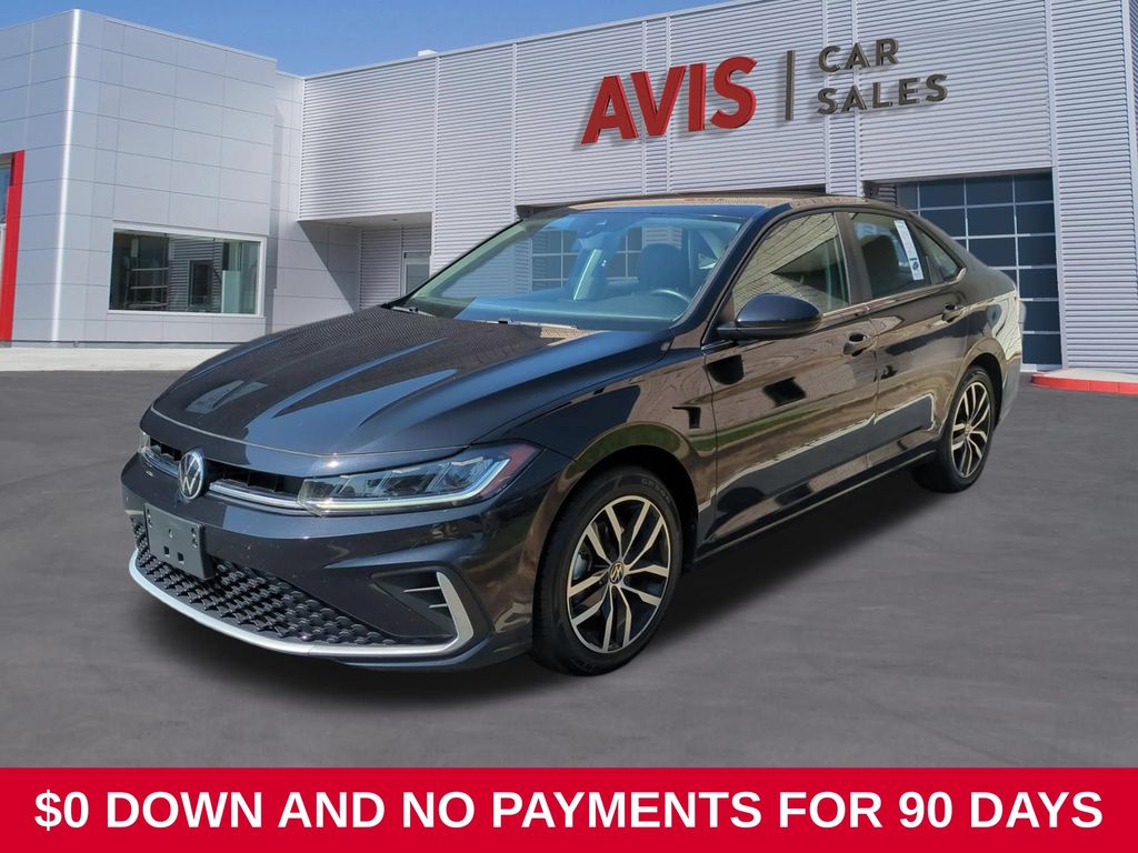 Black 2025 Volkswagen Jetta Sedan Front-Wheel Drive 8-Speed Automatic
