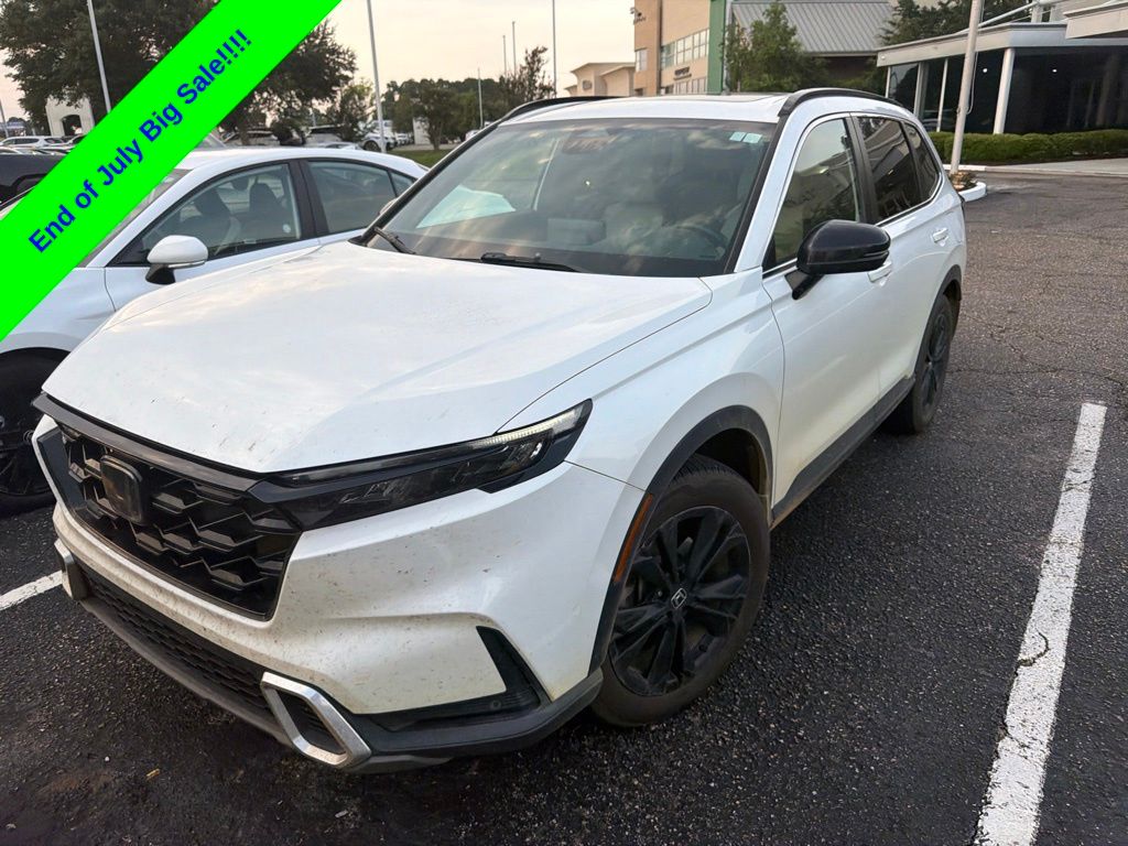 Platinum White Pearl 2023 Honda CR-V Hybrid SUV / Crossover All-Wheel Drive Continuously Variable Transmission