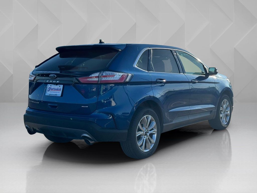 2024 Ford Edge Titanium Blue at North Houston Mitsubishi
