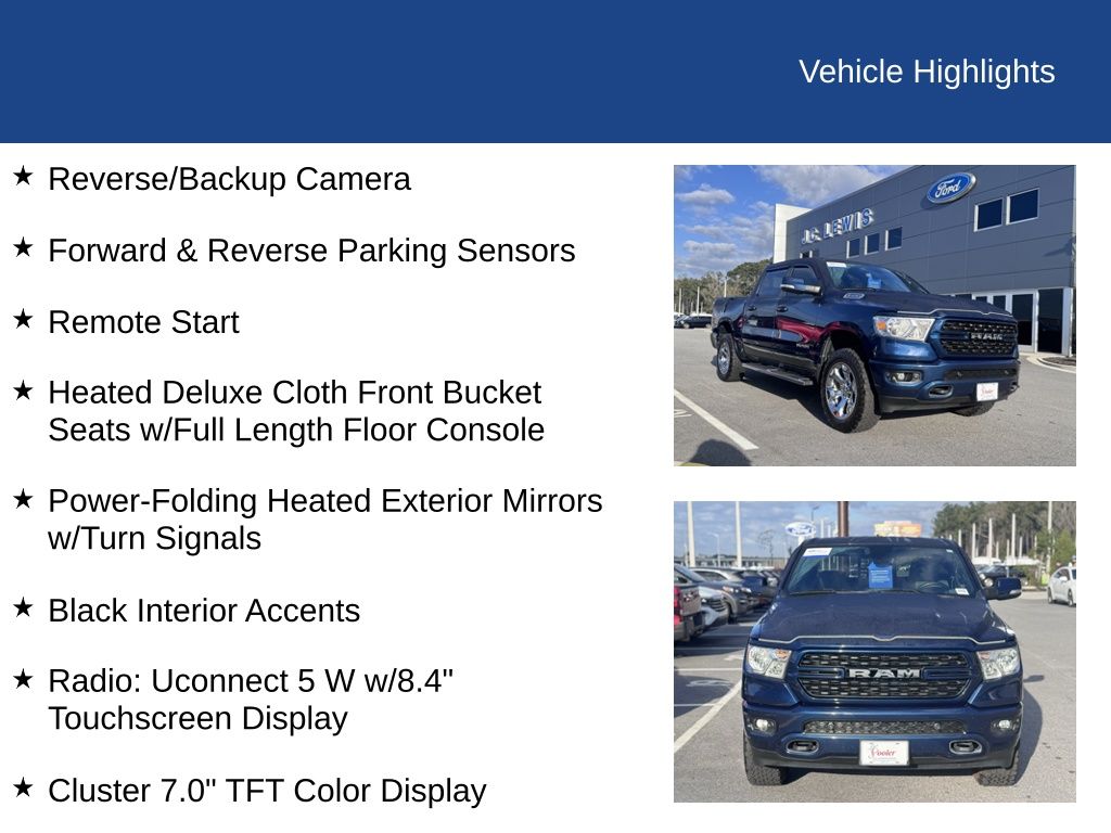 2022 Ram 1500 Big Horn Crew Cab 4x4 5'7" Box