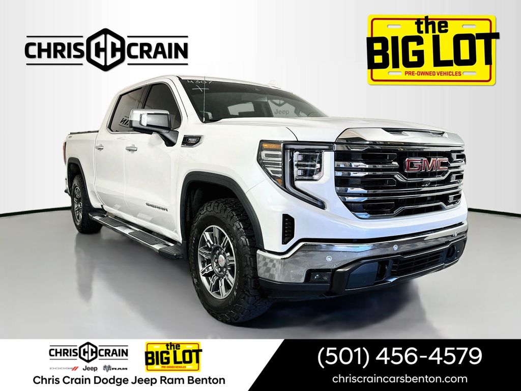 White Frost 2025 GMC Sierra 1500 Pickup Truck Four-Wheel Drive Automatic