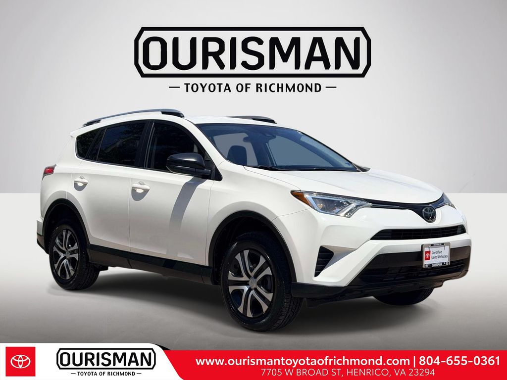 Super White 2018 Toyota RAV4 LE SUV / Crossover Front-Wheel Drive 6-Speed Automatic