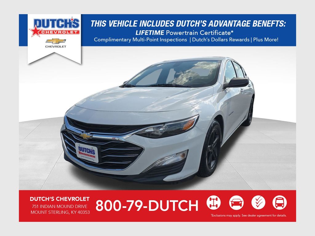 Summit White 2019 Chevrolet Malibu Sedan Front-Wheel Drive Continuously Variable Transmission