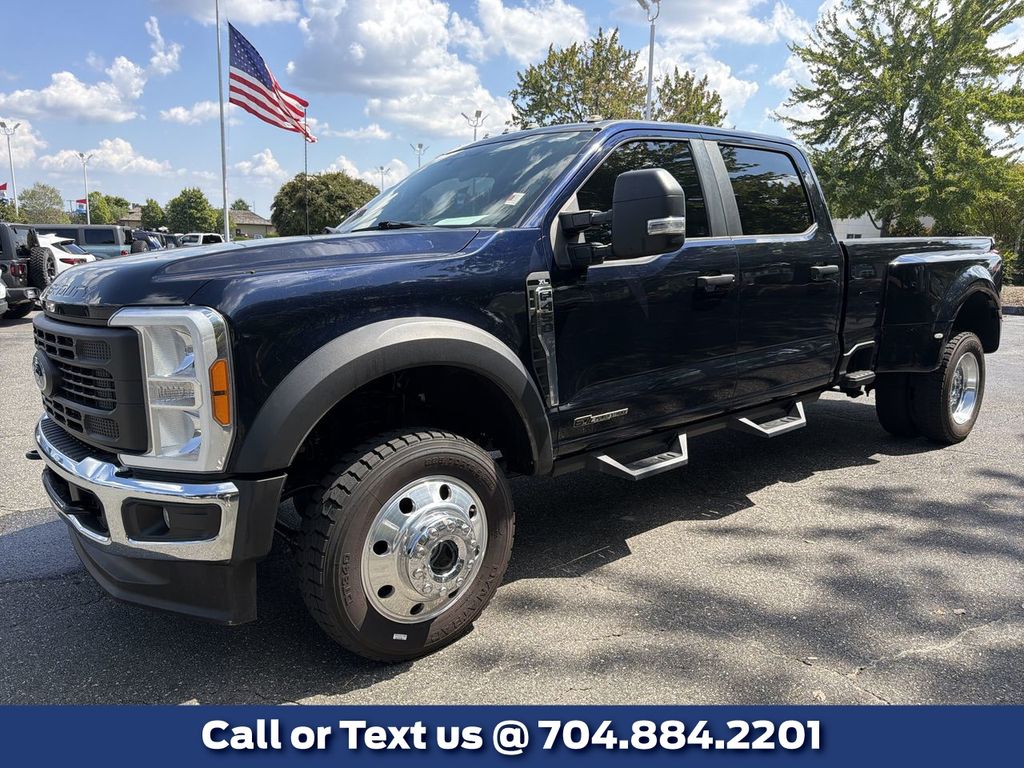 Blue Metallic 2023 Ford F-450 Super Duty Pickup Truck Four-Wheel Drive Automatic