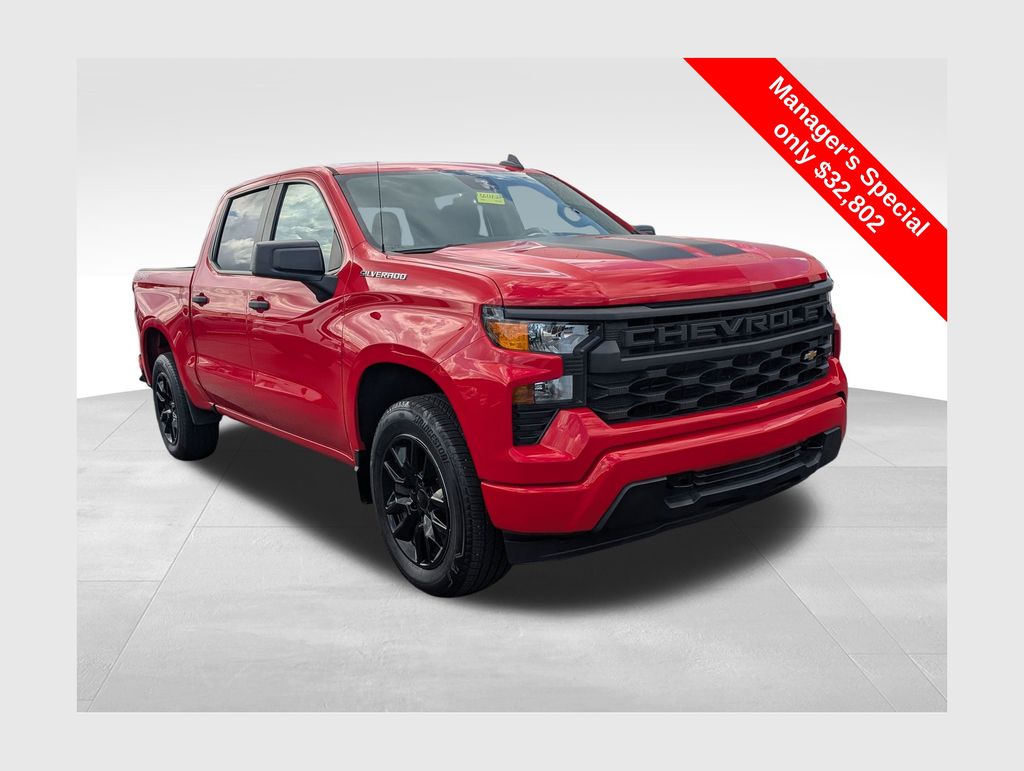 Red Hot 2023 Chevrolet Silverado 1500 Pickup Truck Four-Wheel Drive 8-Speed Automatic