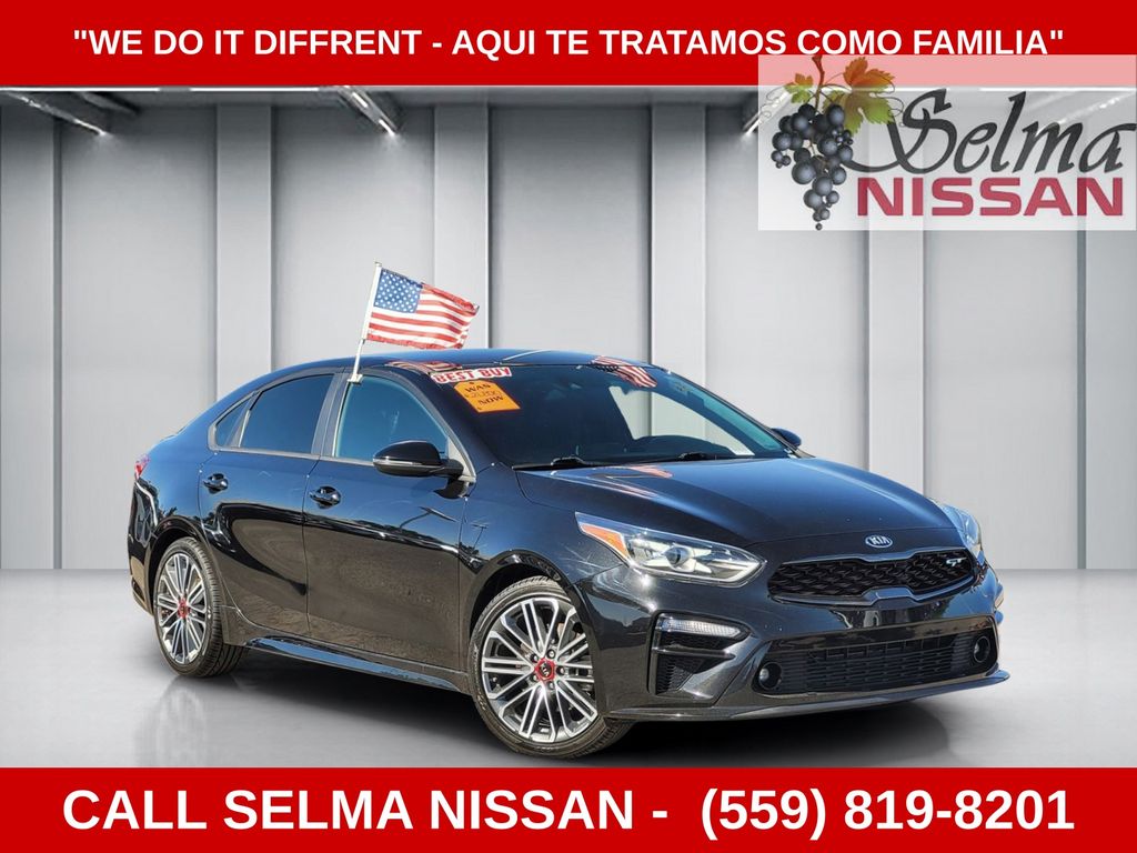 Aurora Black Pearl 2021 Kia Forte GT FWD Sedan Front-Wheel Drive