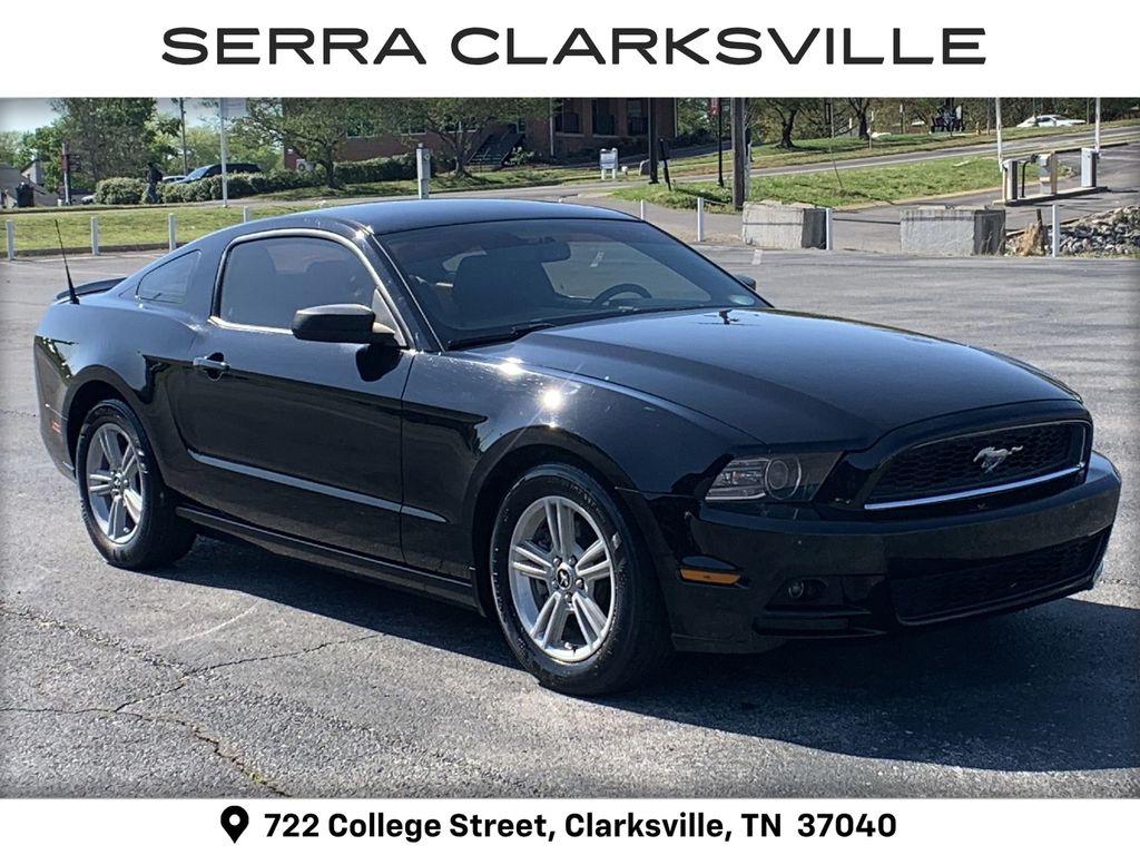 Black 2014 Ford Mustang V6 Coupe RWD Coupe Rear-Wheel Drive 6-Speed Manual