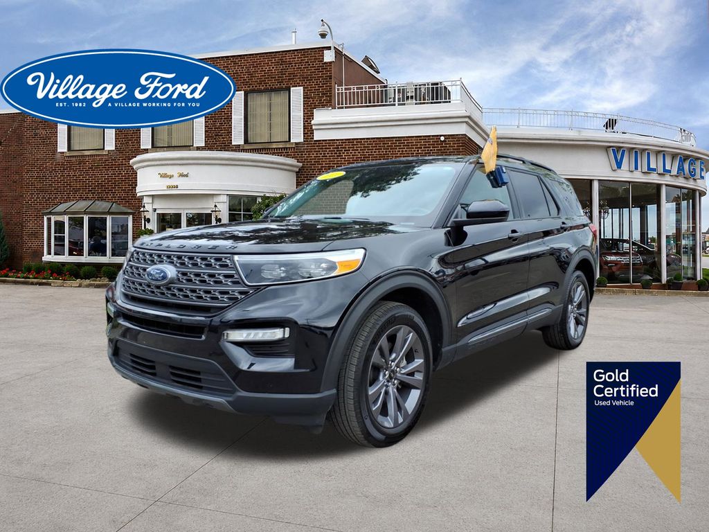 Black Metallic 2024 Ford Explorer SUV / Crossover All-Wheel Drive Automatic