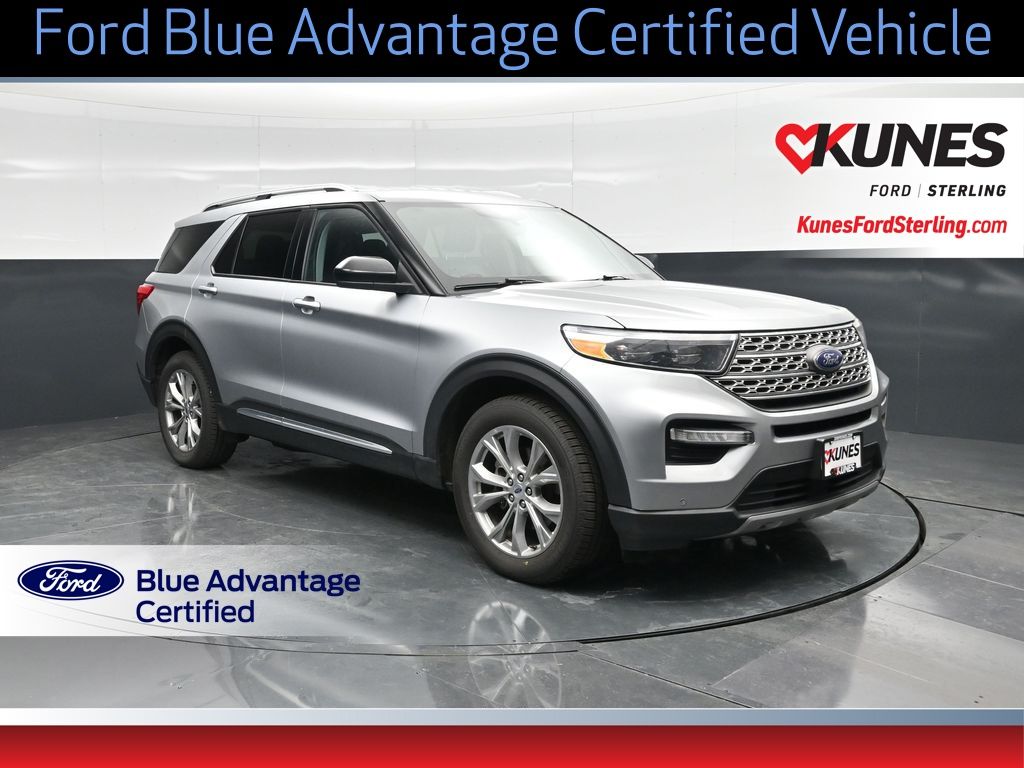 Silver Metallic 2023 Ford Explorer Limited AWD SUV / Crossover All-Wheel Drive Automatic