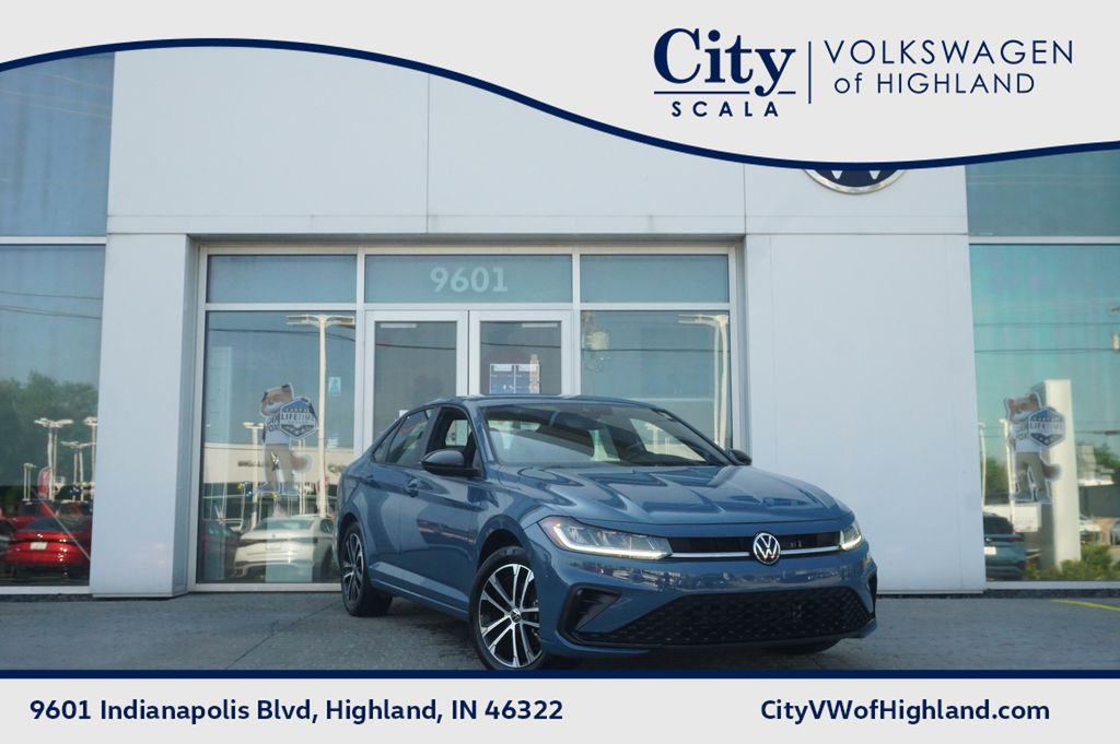 Blue 2025 Volkswagen Jetta Sedan Front-Wheel Drive 8-Speed Automatic