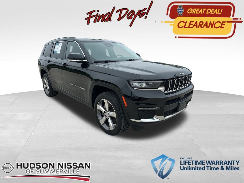 2022 Diamond Black Crystal Pearlcoat Jeep Grand Cherokee L Limited SUV
