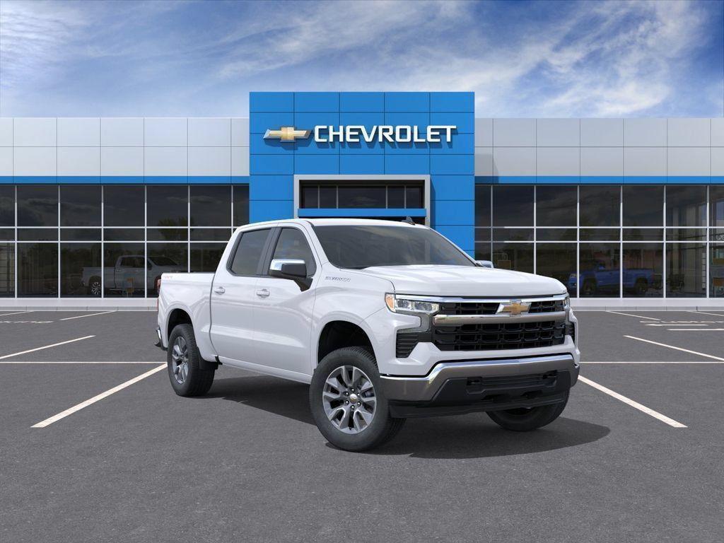 Summit White 2026 Chevrolet Silverado 1500 Pickup Truck Four-Wheel Drive 8-Speed Automatic