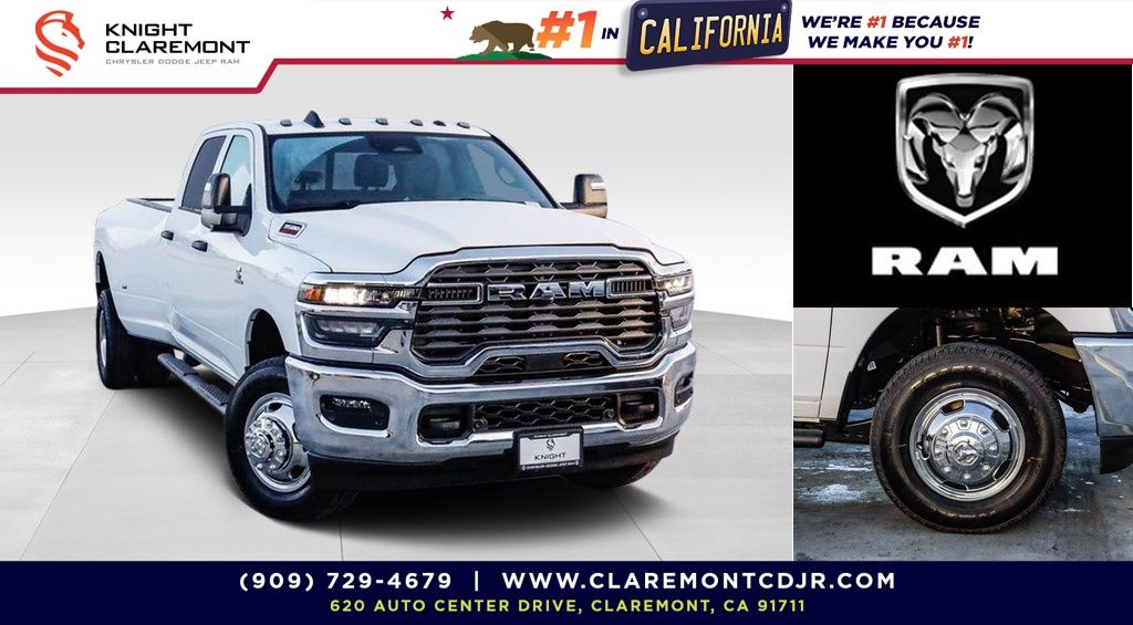Bright White Clearcoat 2026 RAM 3500 Tradesman Crew Cab LB DRW 4WD Pickup Truck Four-Wheel Drive 8-Speed Automatic