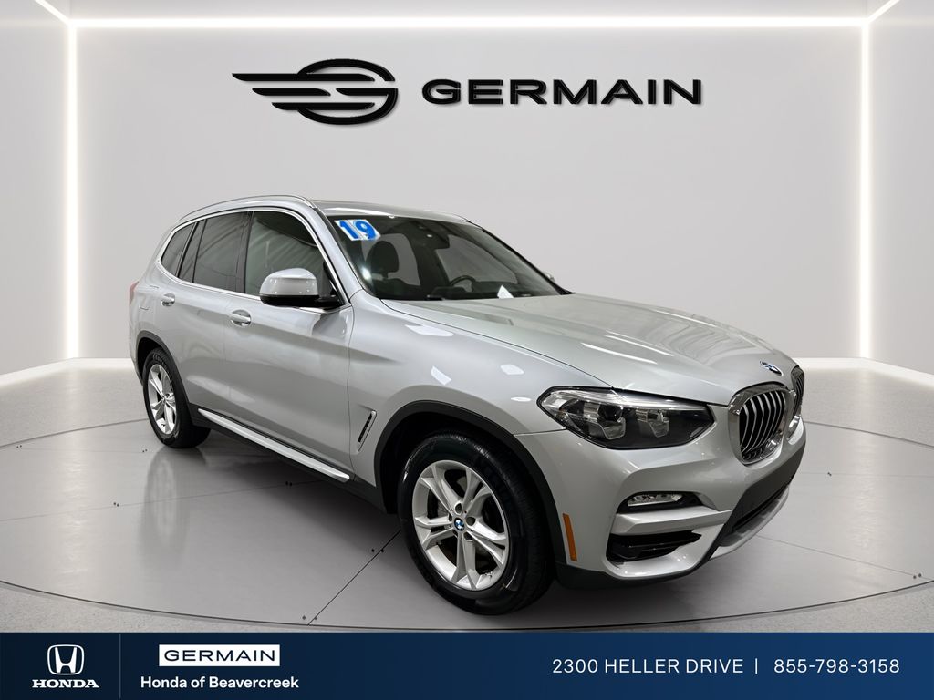 Glacier Silver Metallic 2019 BMW X3 sDrive30i RWD SUV / Crossover Rear-Wheel Drive 8-Speed Automatic