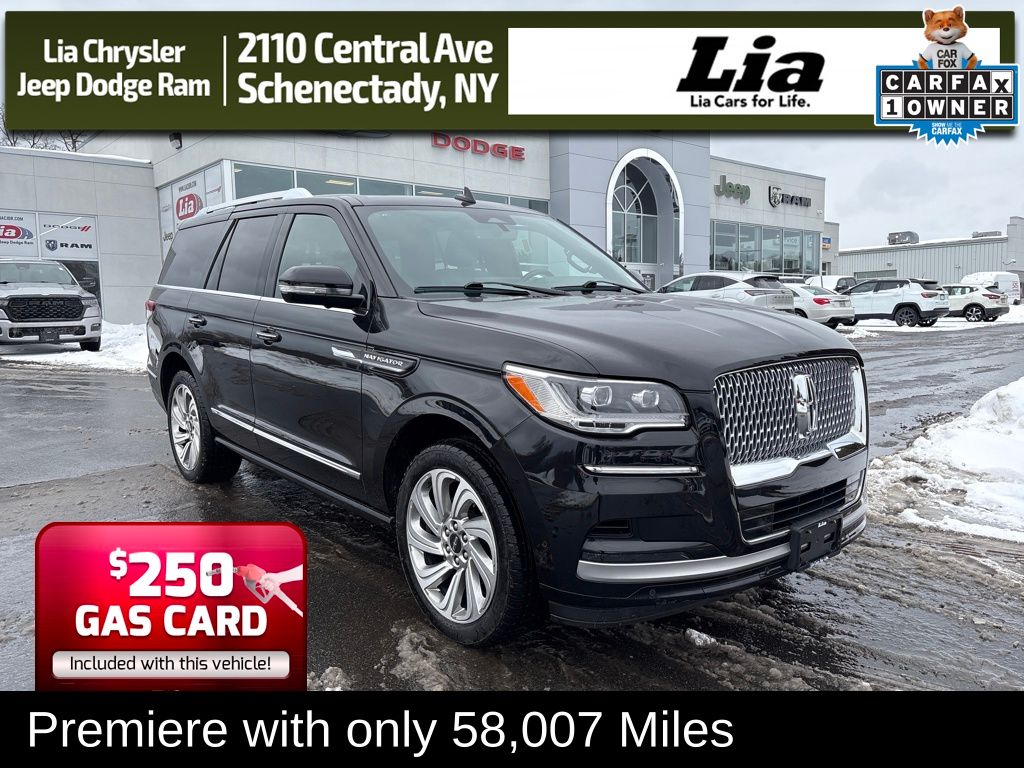 Black Metallic 2024 Lincoln Navigator Premiere 4WD SUV / Crossover Four-Wheel Drive Automatic