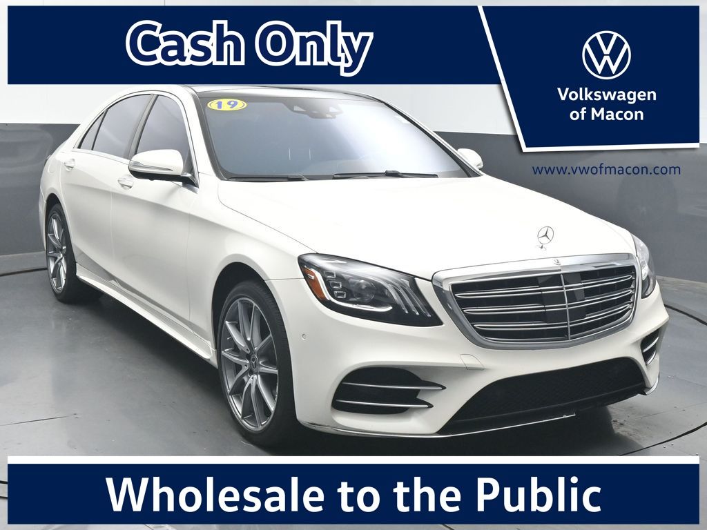 designo Diamond White 2019 Mercedes-Benz S-Class S 560 RWD Sedan Rear-Wheel Drive 9-Speed Automatic