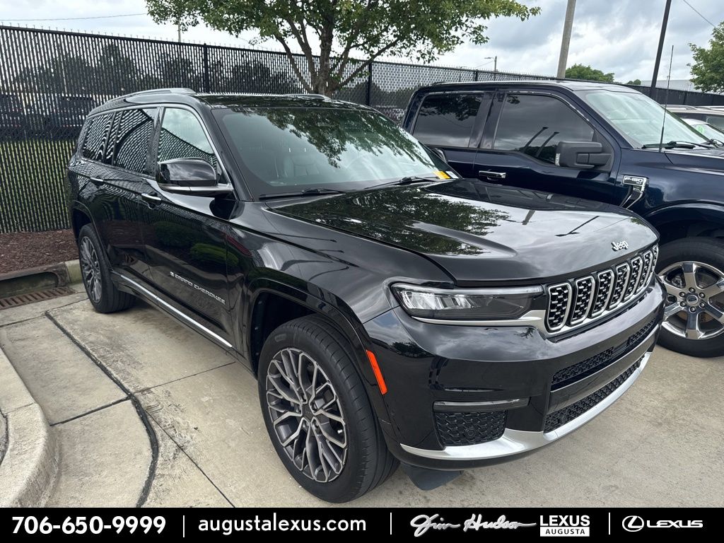 2021 Jeep Grand Cherokee L Summit Diamond Black Crystal Pearlcoat - Jim Hudson Acura - Image 1