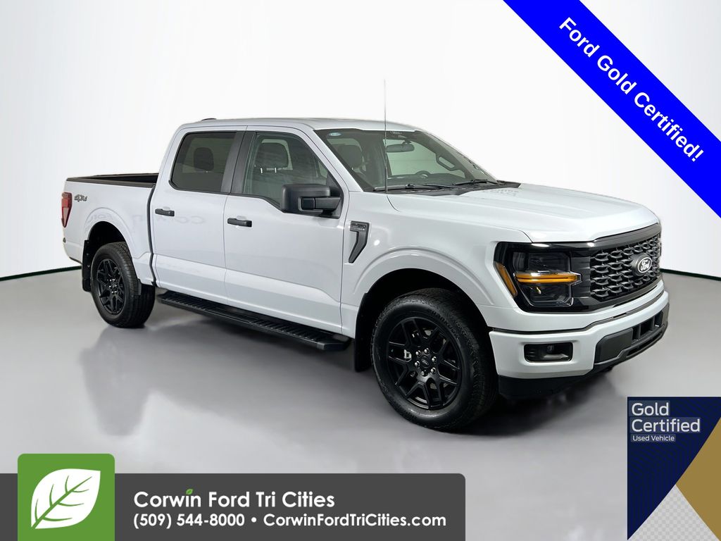 Star White Metallic Tri-Coat 2025 Ford F-150 STX 4dr SuperCrew 4WD Pickup Truck Four-Wheel Drive Automatic