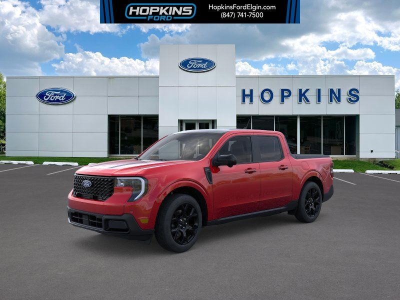 Ruby Red Metallic Tinted Clearcoat 2026 Ford Maverick Lariat SuperCrew AWD Pickup Truck All-Wheel Drive 8-Speed Automatic