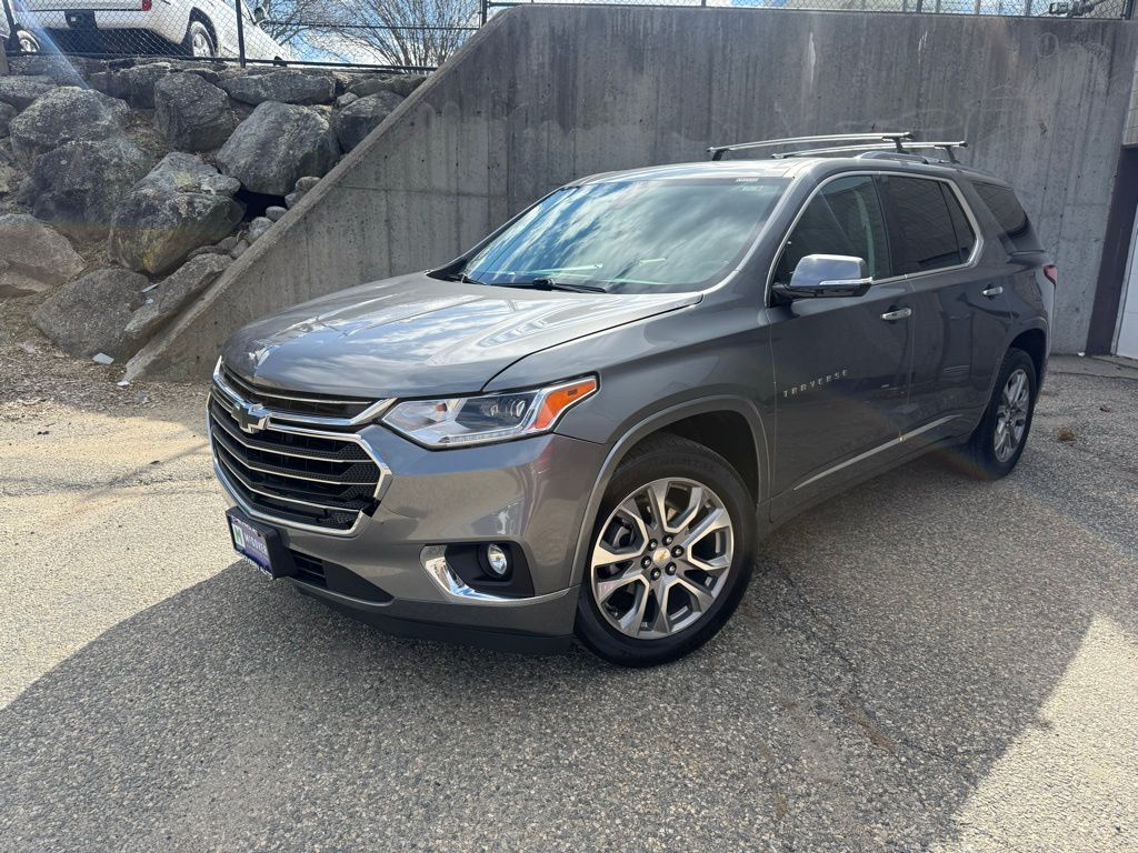 Gray (Satin Steel Metallic) 2019 Chevrolet Traverse Premier AWD SUV / Crossover Four-Wheel Drive 9-Speed Automatic