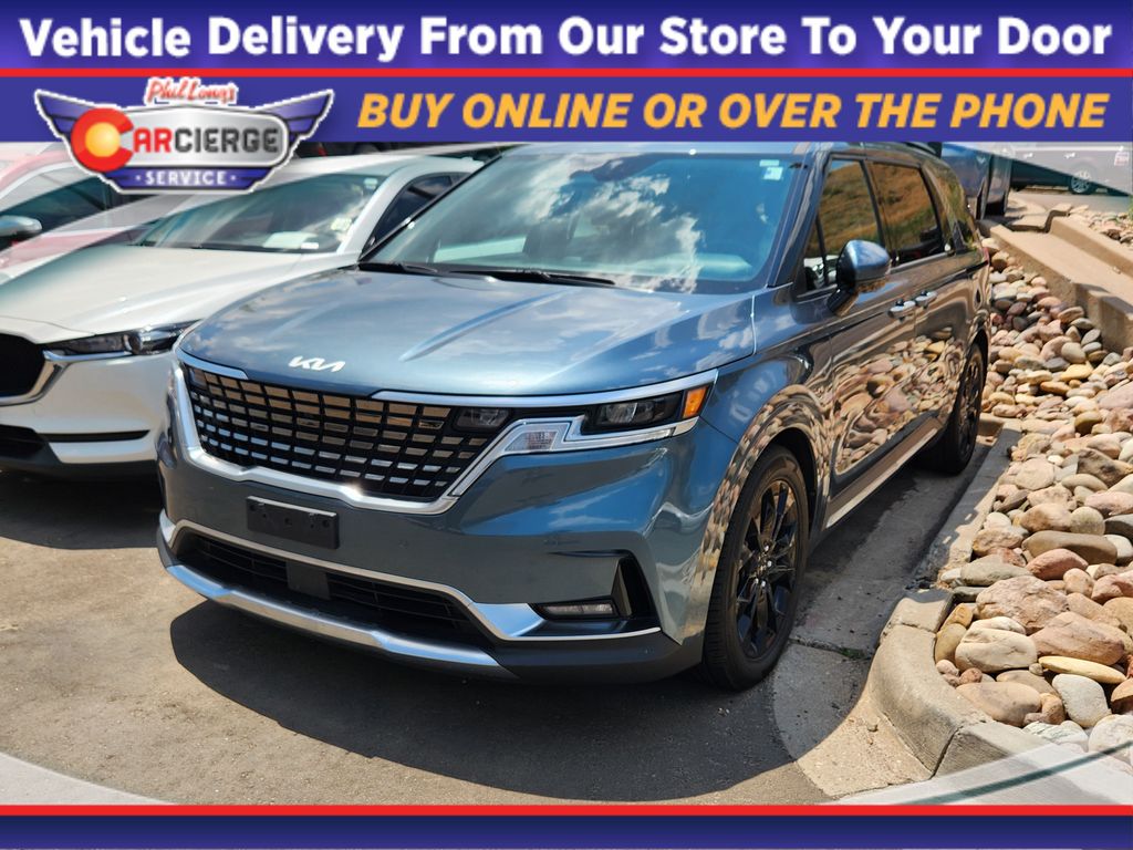 Astra Blue 2022 Kia Carnival Minivan Front-Wheel Drive 8-Speed Automatic