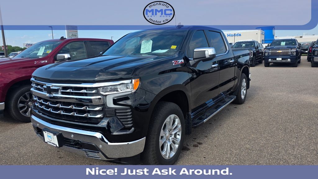 Black 2024 Chevrolet Silverado 1500 Pickup Truck Four-Wheel Drive Automatic