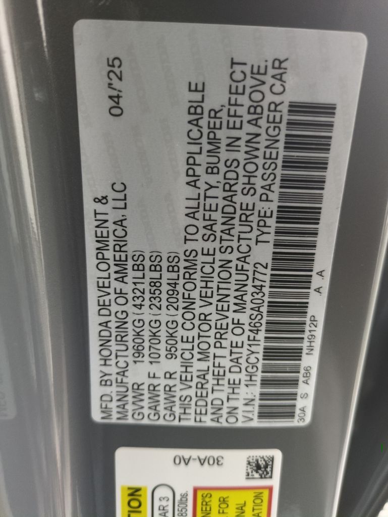 New 2025 Honda Accord For Sale in Fort Wayne, IN