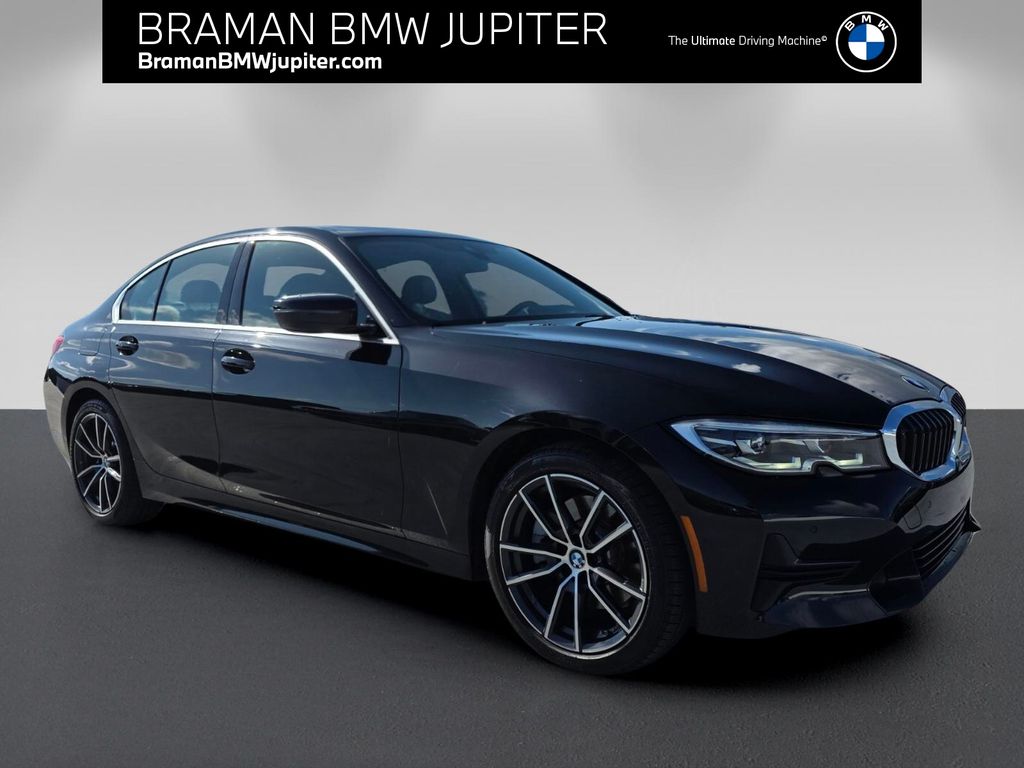 Black Sapphire Metallic 2019 BMW 3 Series Sedan Rear-Wheel Drive 8-Speed Automatic