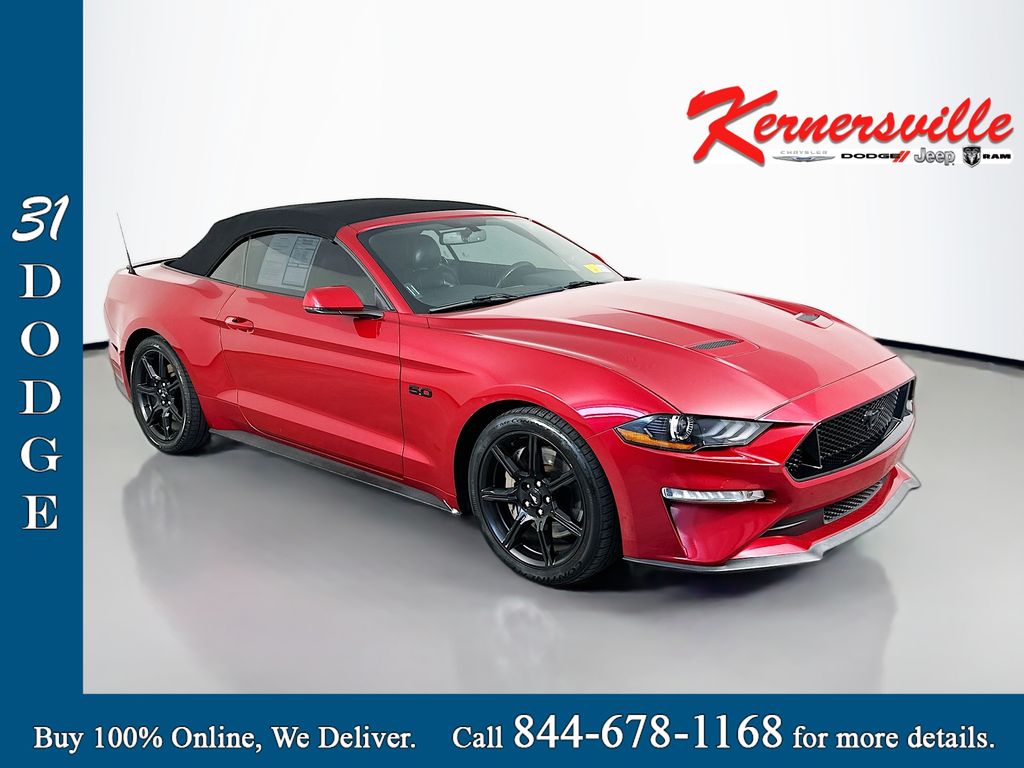 Red Metallic 2020 Ford Mustang Convertible Rear-Wheel Drive 6-Speed Manual