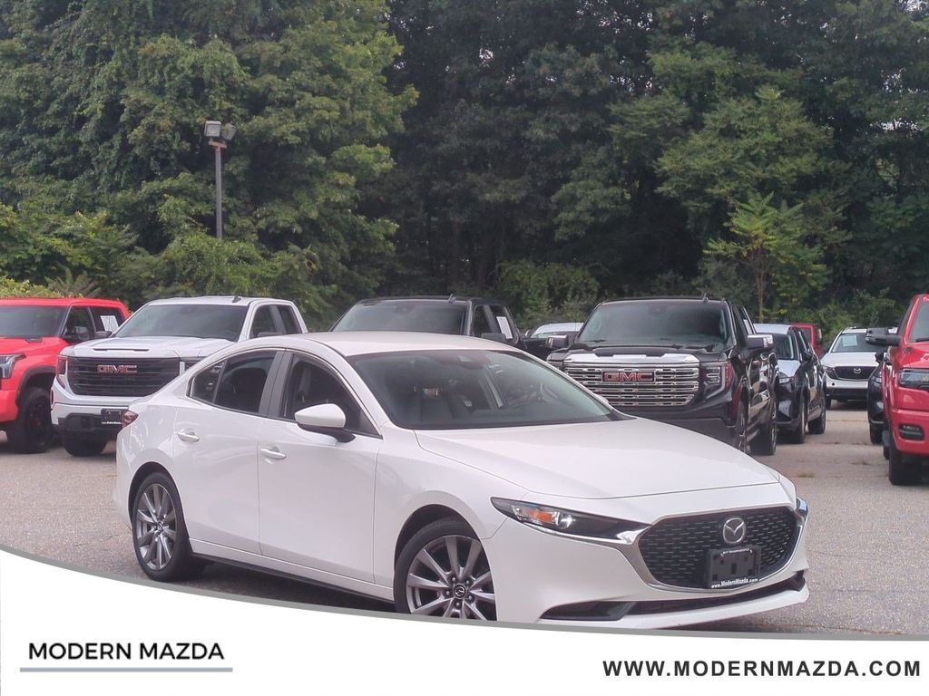 Snowflake White Pearl Mica 2019 Mazda MAZDA3 Sedan Front-Wheel Drive 6-Speed Automatic