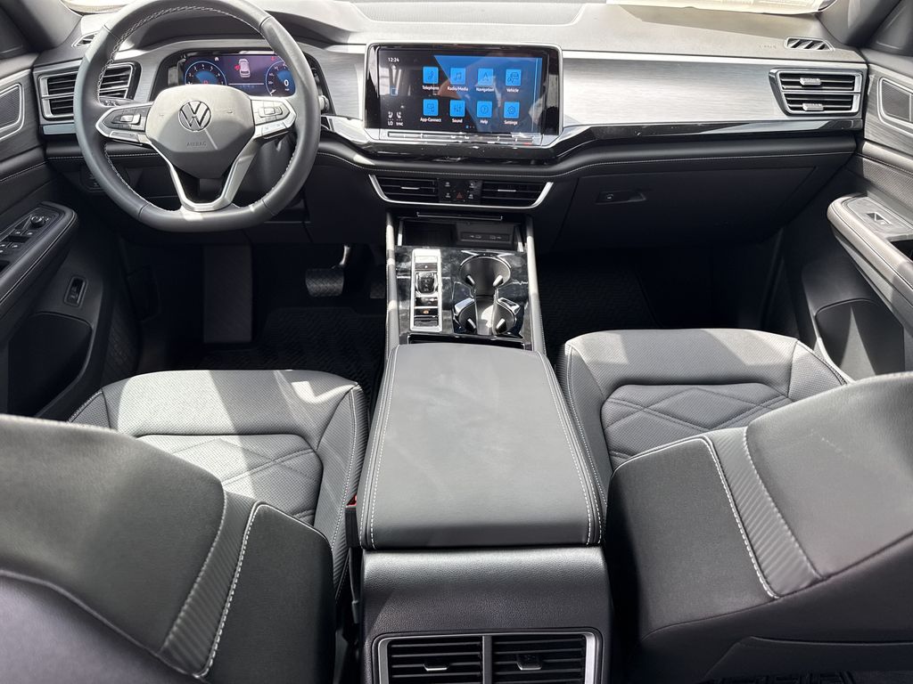 2026 Volkswagen Atlas Cross Sport 2.0T SE w/Technology White at DeMontrond Auto Country