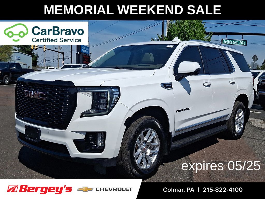Summit White 2022 GMC Yukon Denali 4WD SUV / Crossover Four-Wheel Drive
