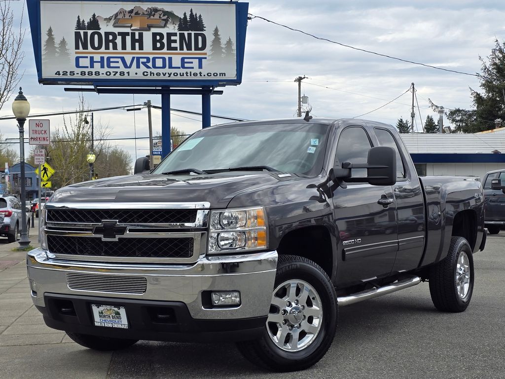 Taupe Gray Metallic 2011 Chevrolet Silverado 2500HD LTZ Extended Cab 4WD Pickup Truck Four-Wheel Drive 6-Speed Automatic
