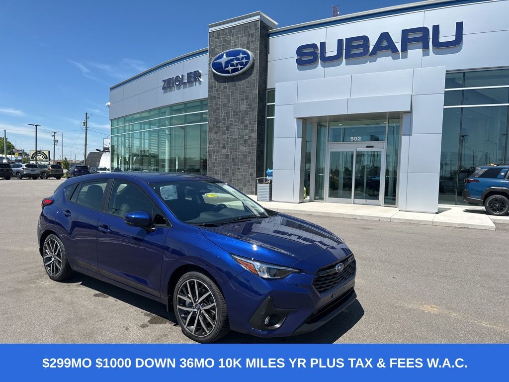 Sapphire Blue Pearl 2026 Subaru Impreza Sport AWD Wagon All-Wheel Drive Continuously Variable Transmission