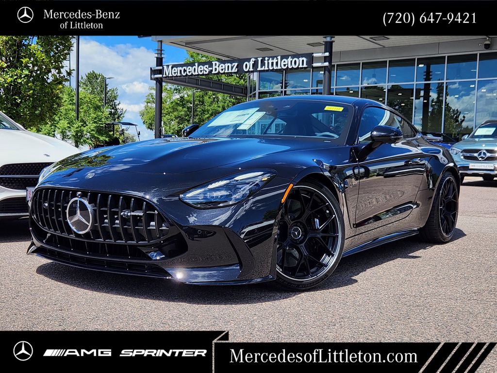 Obsidian Black Metallic 2026 Mercedes-Benz AMG GT Coupe All-Wheel Drive 9-Speed Automatic