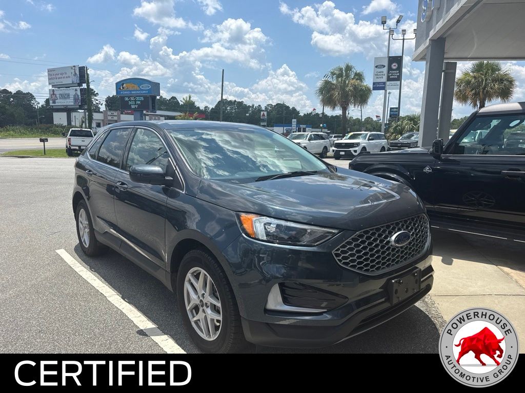 Blue Metallic 2024 Ford Edge SUV / Crossover All-Wheel Drive 8-Speed Automatic
