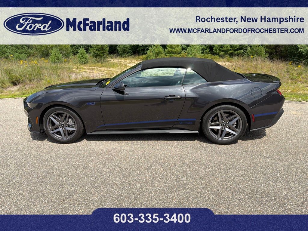Gray Metallic 2024 Ford Mustang Convertible Rear-Wheel Drive Automatic
