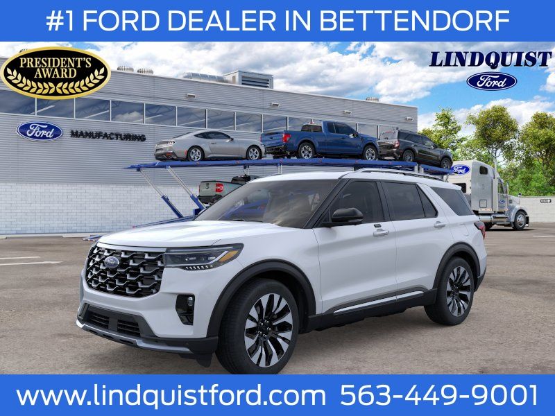Space White Metallic 2026 Ford Explorer SUV / Crossover All-Wheel Drive Automatic