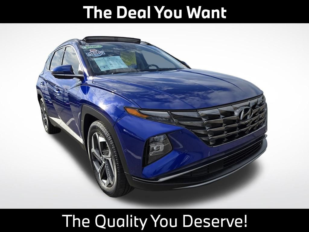 Intense Blue 2022 Hyundai Tucson Limited FWD SUV / Crossover Front-Wheel Drive 8-Speed Automatic
